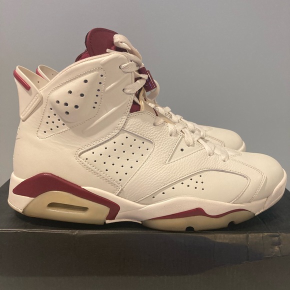 Jordan 6 Maroon size 10 - Picture 2 of 7